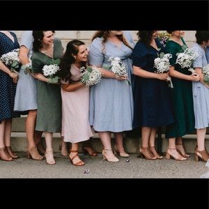 Custom Linen Wrap Dress